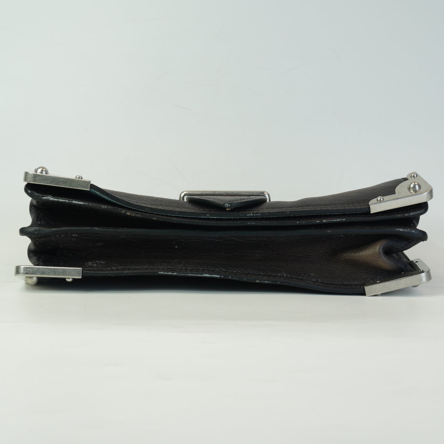 Prada Cashier Shoulder Bag Fumo Small SHW