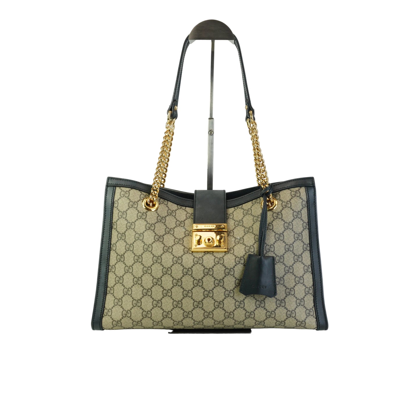 Gucci	GG Supreme Padlock Black Trims Large GHW