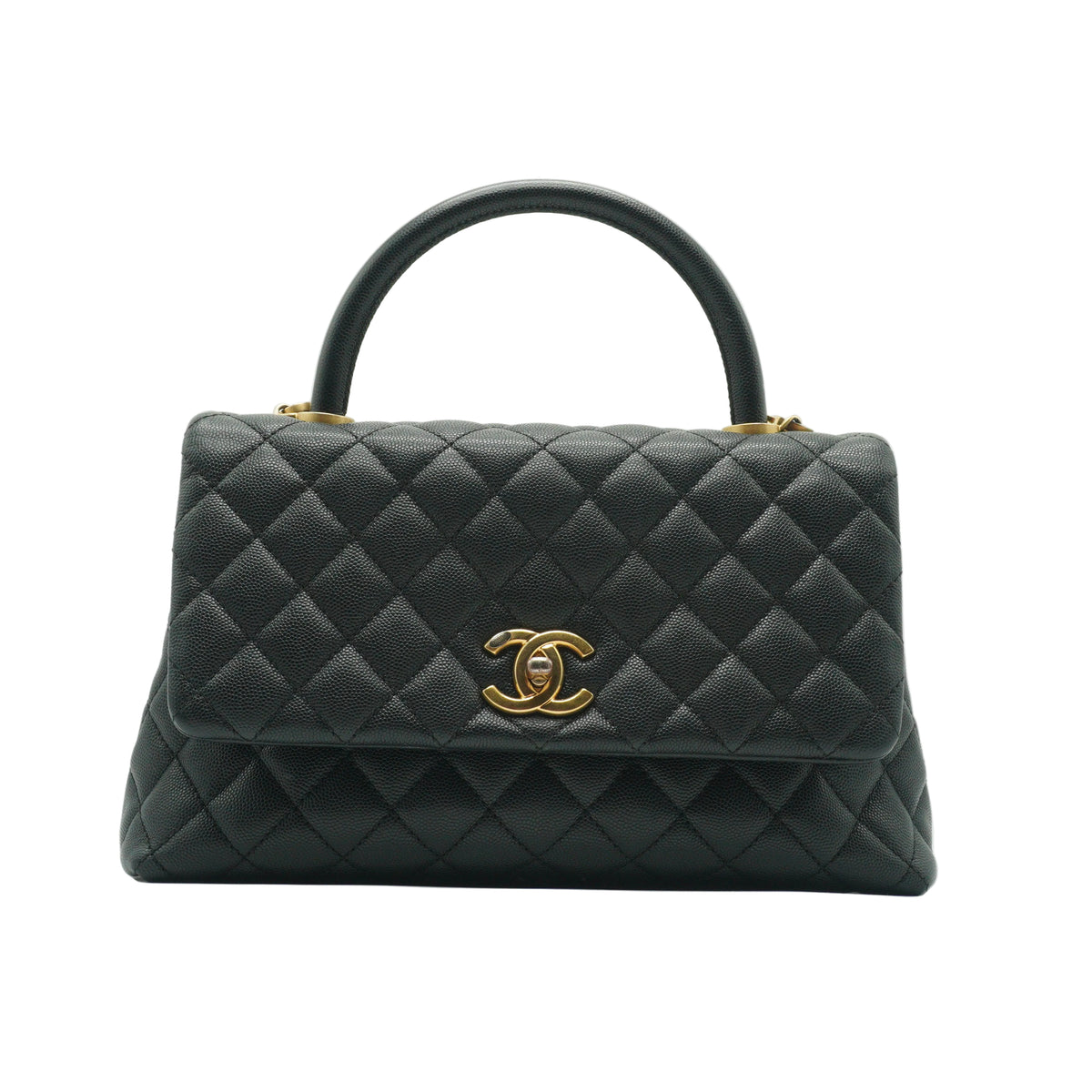 Chanel Coco Handle Bag Medium Black GHW