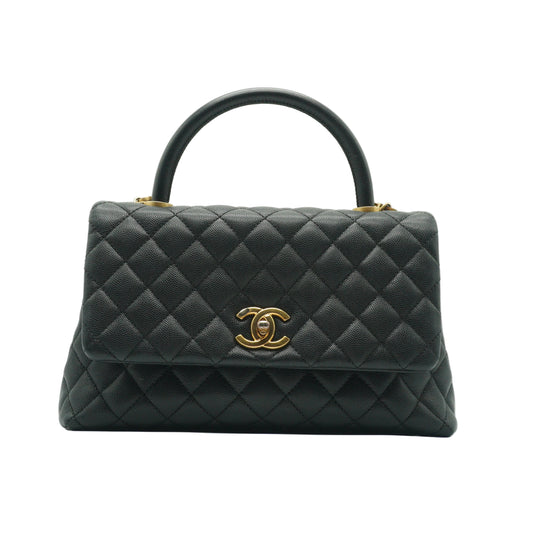 Chanel Coco Handle Bag Medium Black GHW