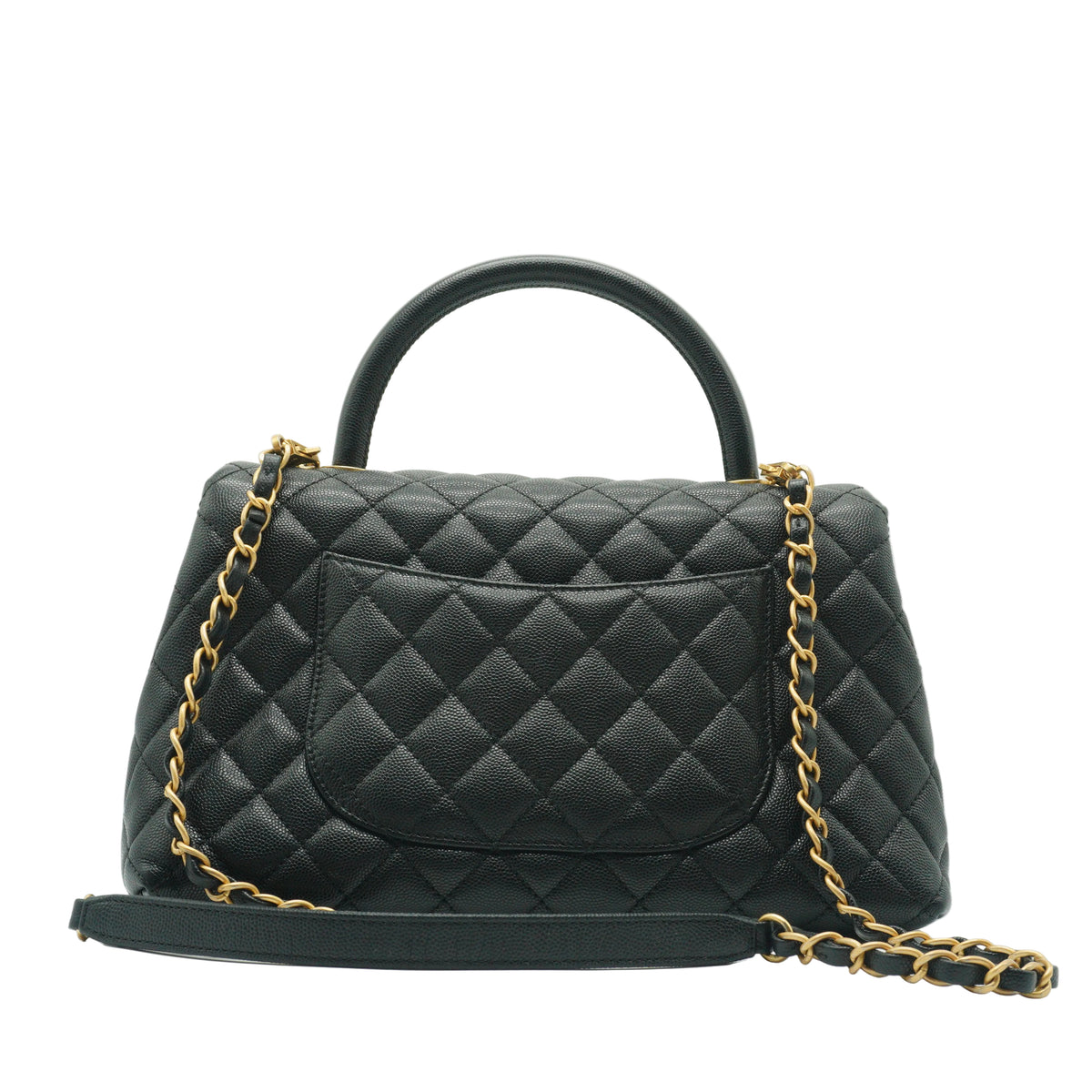 Chanel Coco Handle Bag Medium Black GHW