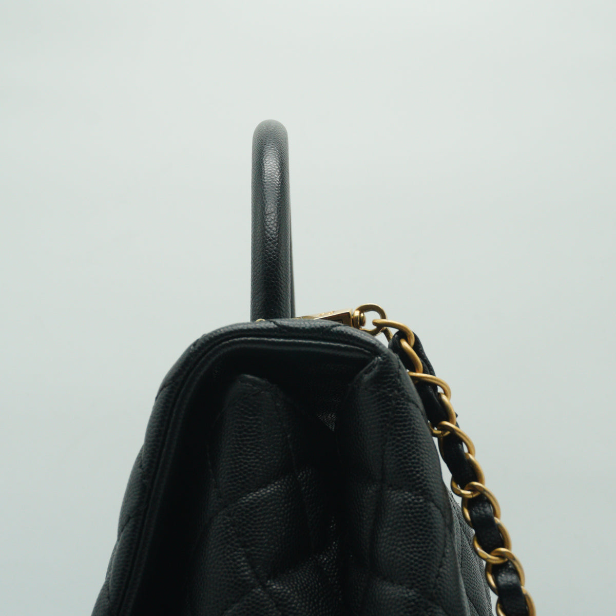 Chanel Coco Handle Bag Medium Black GHW