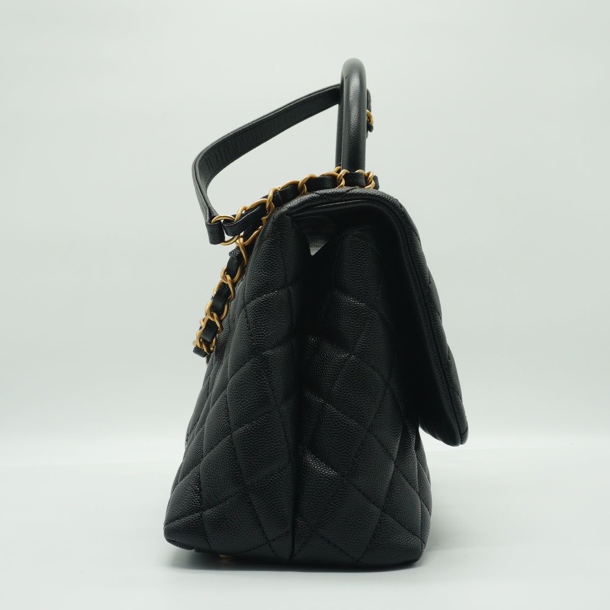 Chanel Coco Handle Bag Medium Black GHW