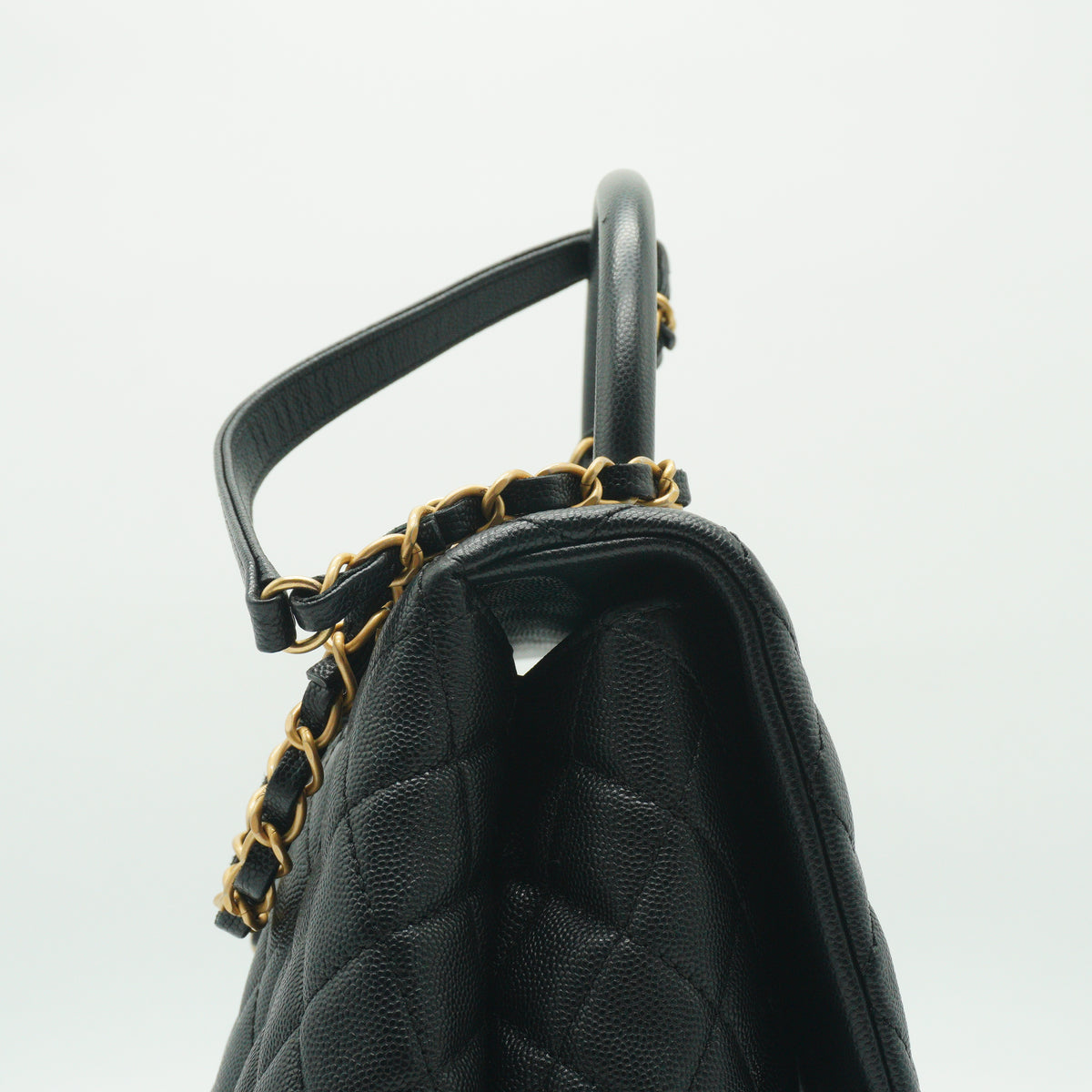 Chanel Coco Handle Bag Medium Black GHW