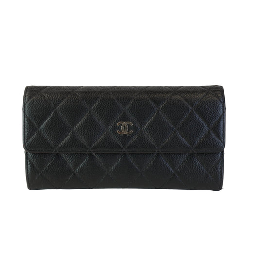 Chanel Classic Long Flap Wallet Black