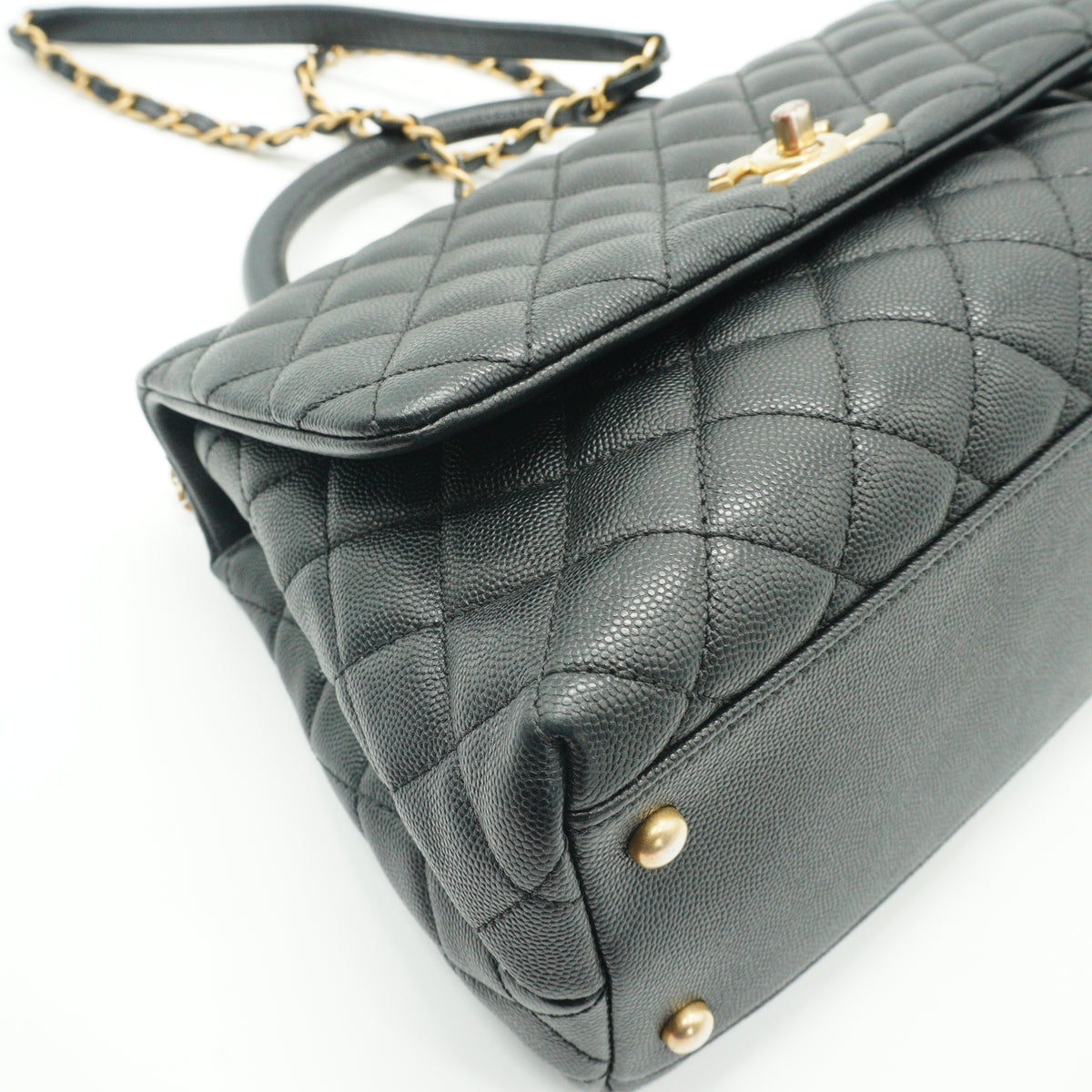 Chanel Coco Handle Bag Medium Black GHW