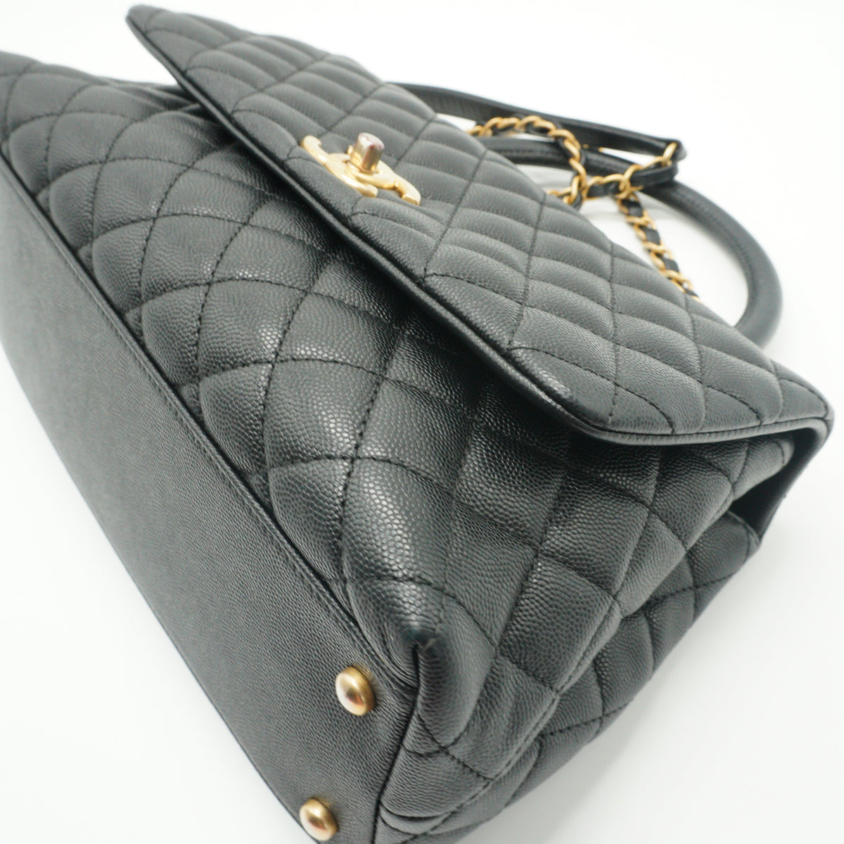 Chanel Coco Handle Bag Medium Black GHW