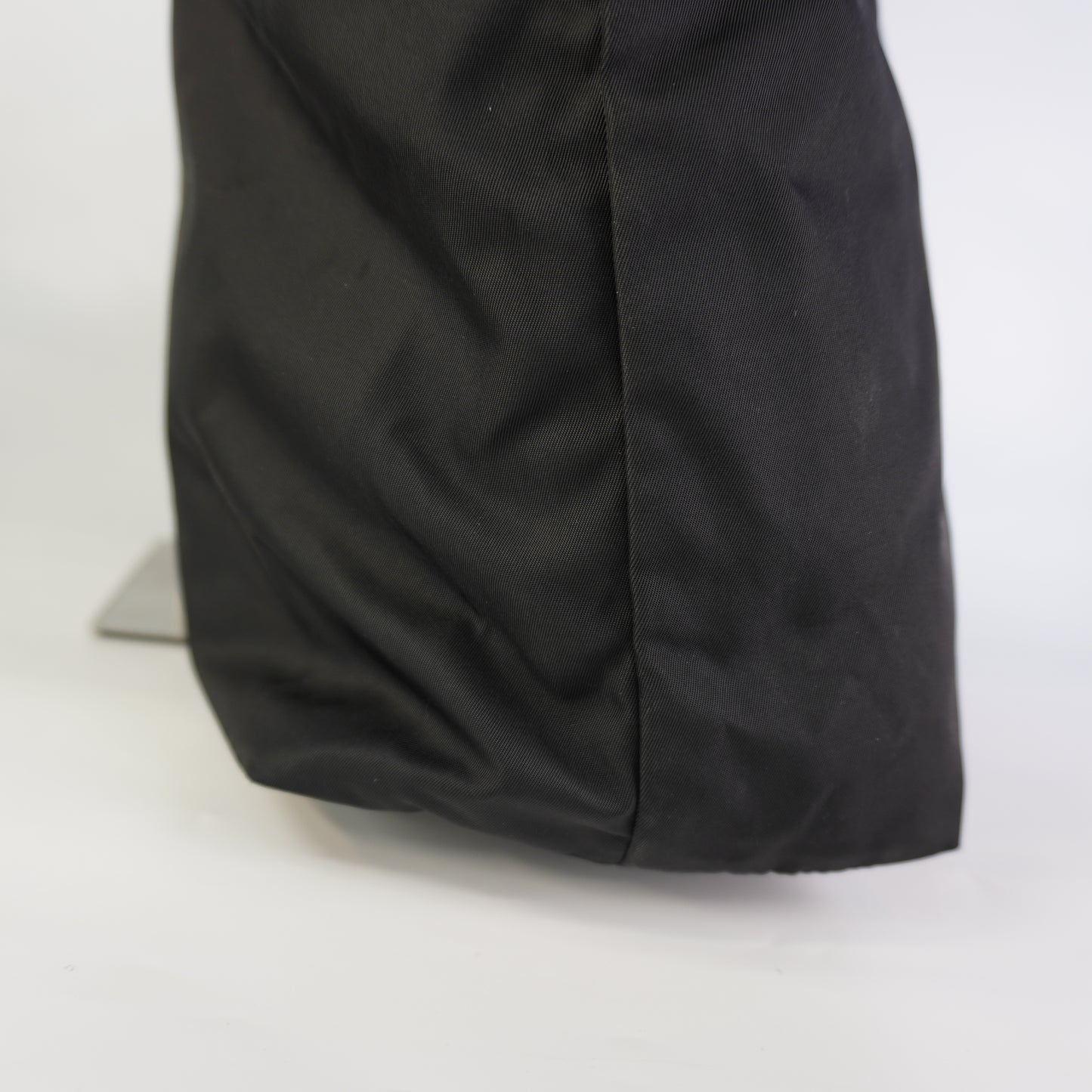 Prada Tessuto Triangle Logo Tote Bag Black