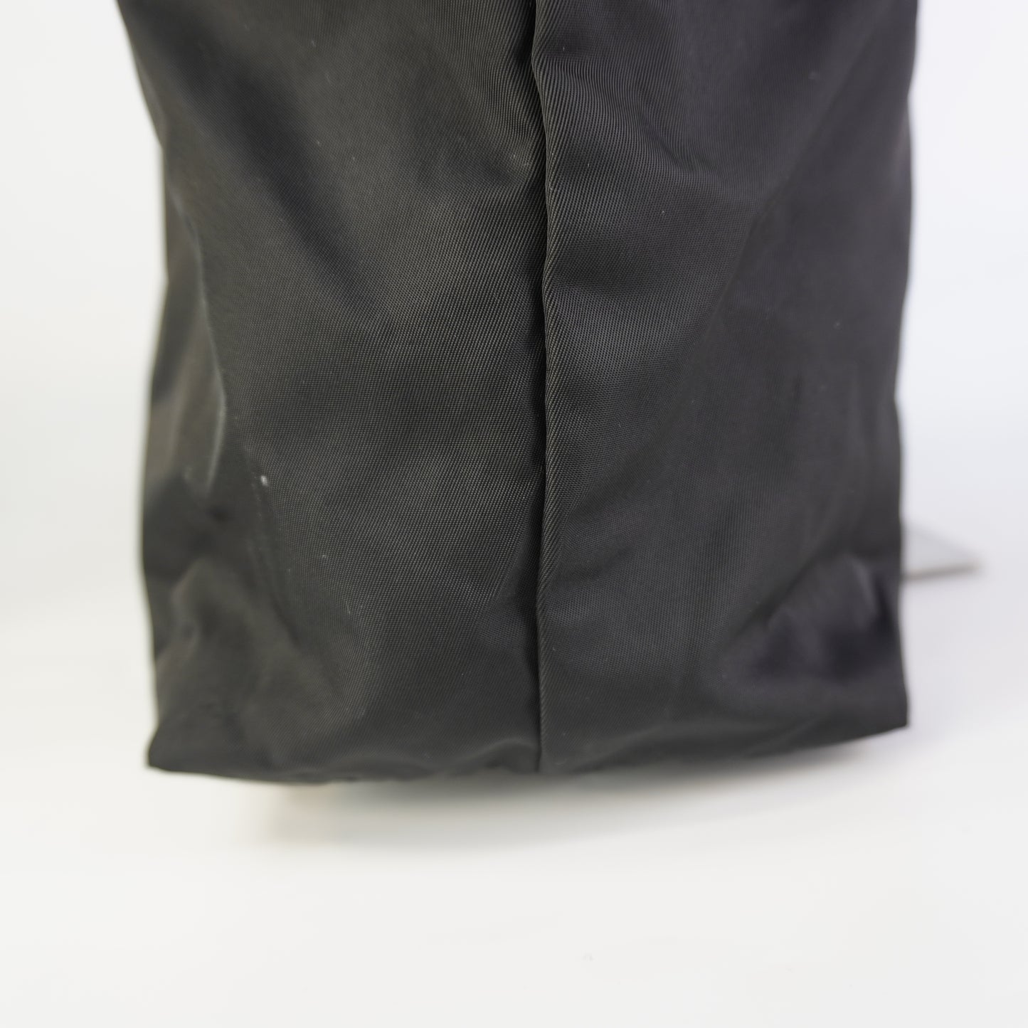 Prada Tessuto Triangle Logo Tote Bag Black