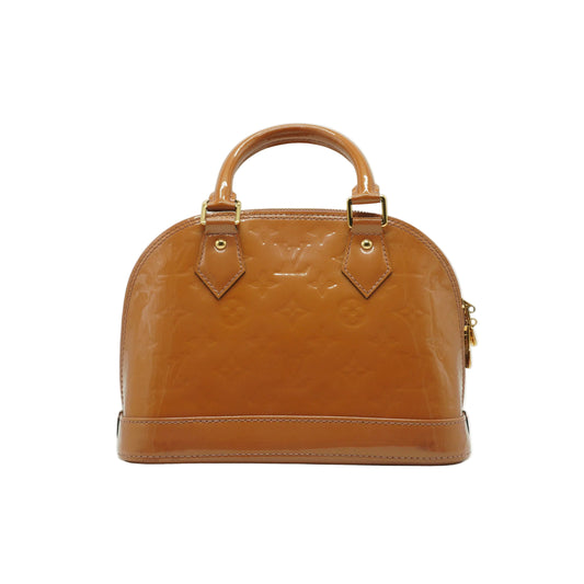 Louis Vuitton Monogram Vernis Alma BB Small Mustard GHW