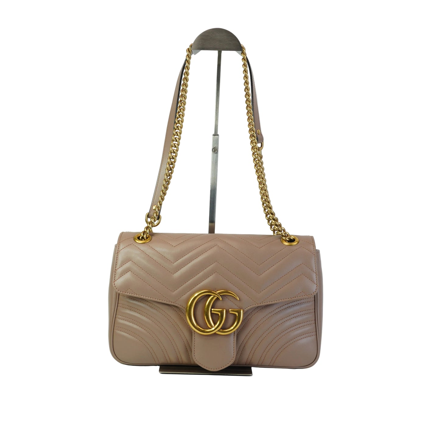 Gucci	GG Marmont Matelasse Medium Beige GHW