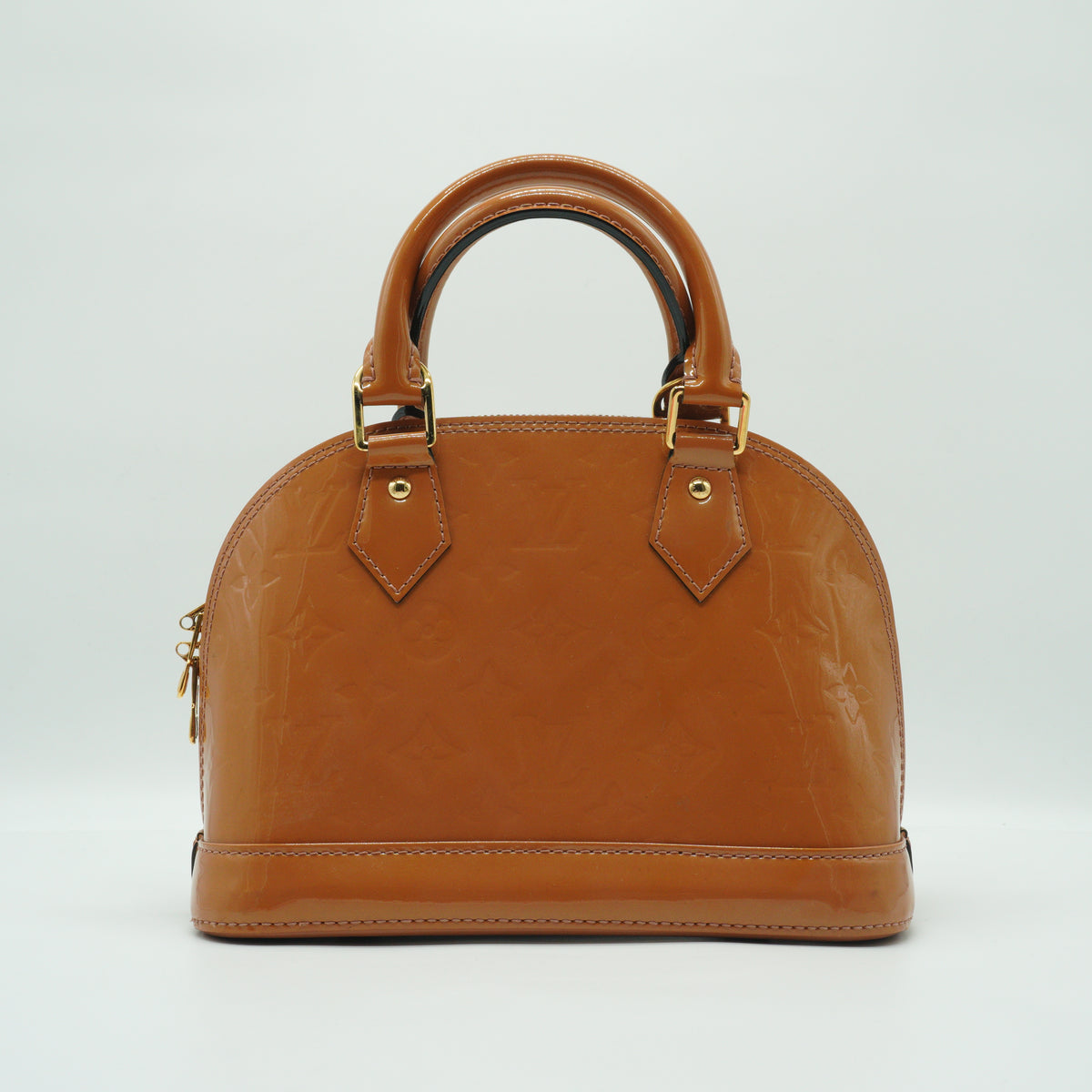 Louis Vuitton Monogram Vernis Alma BB Small Mustard GHW