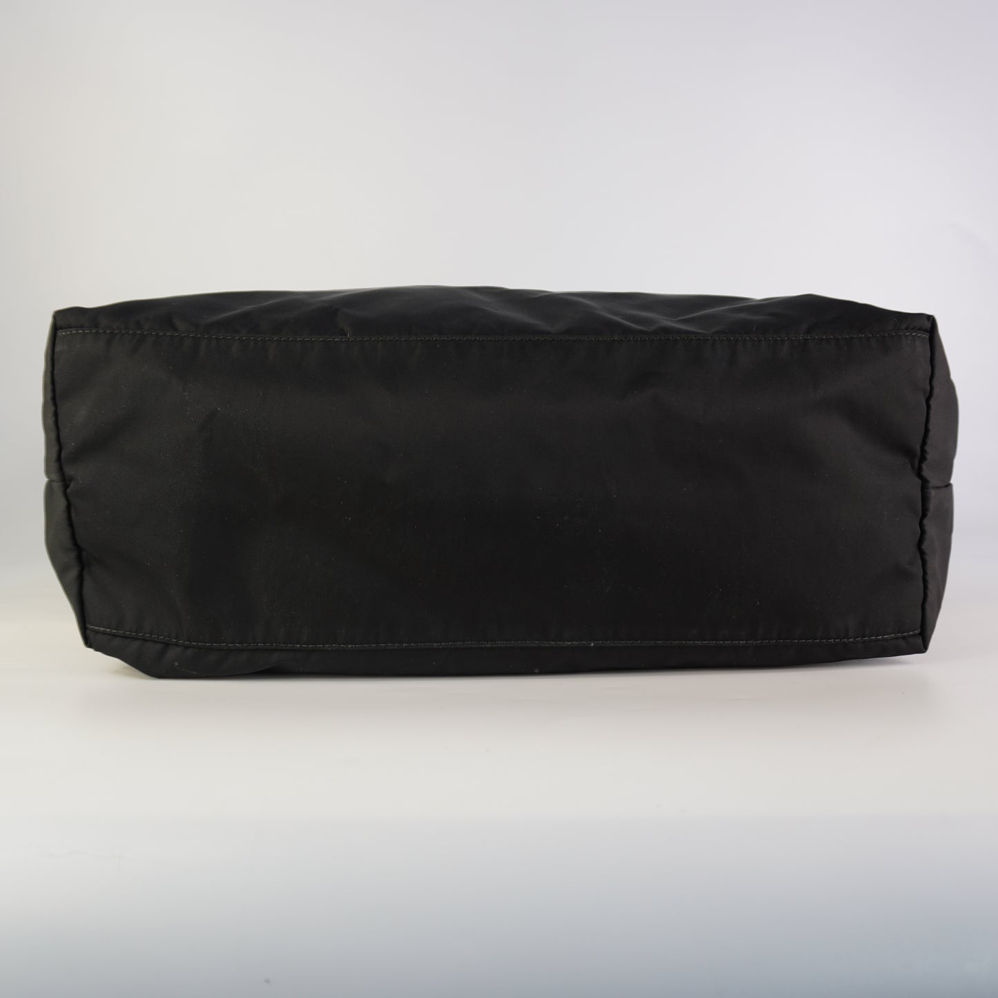 Prada Tessuto Triangle Logo Tote Bag Black