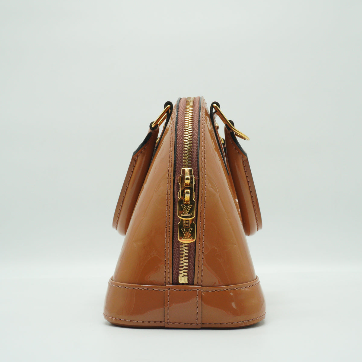 Louis Vuitton Monogram Vernis Alma BB Small Mustard GHW