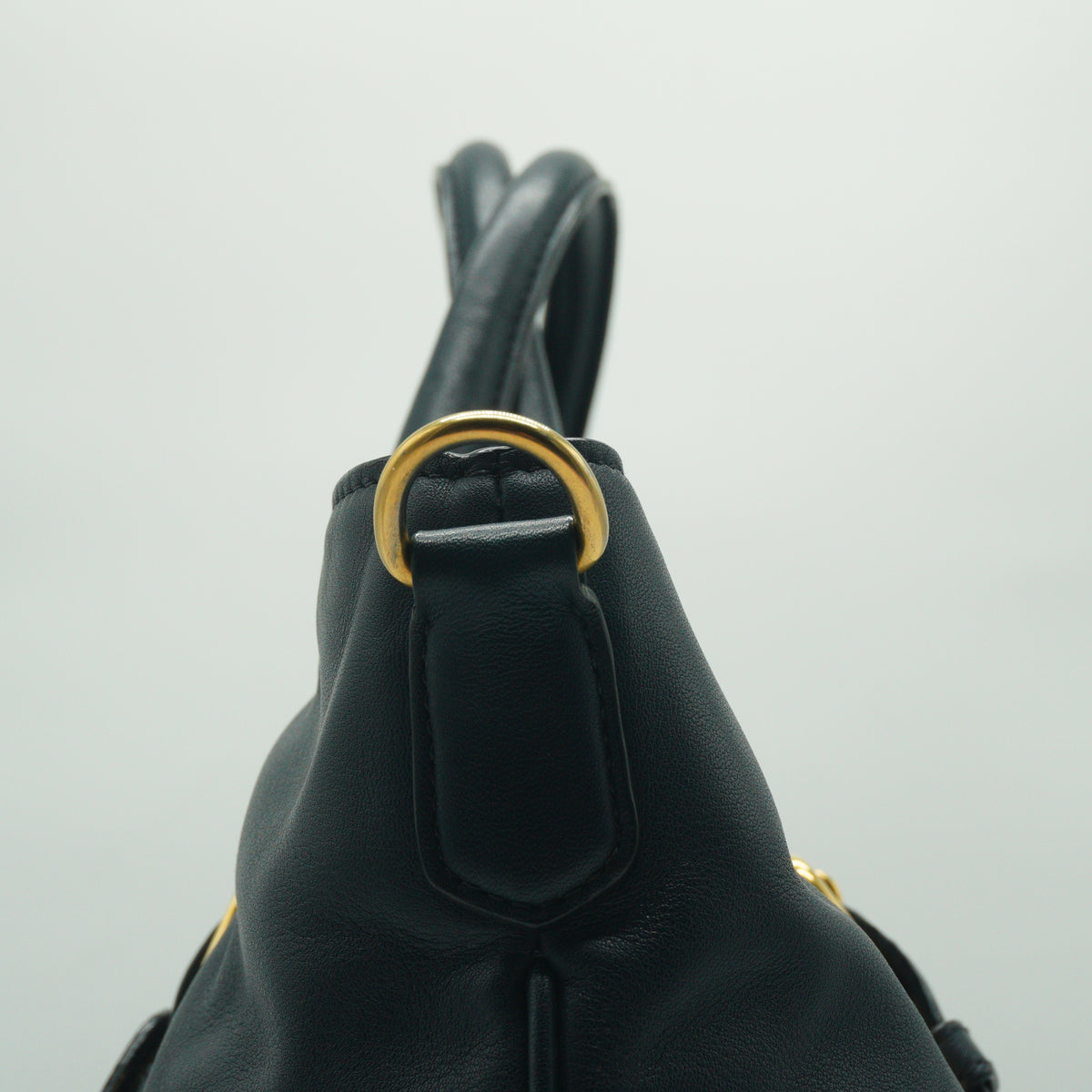 Prada Soft Calkskin two way large Navy Blue tote bag