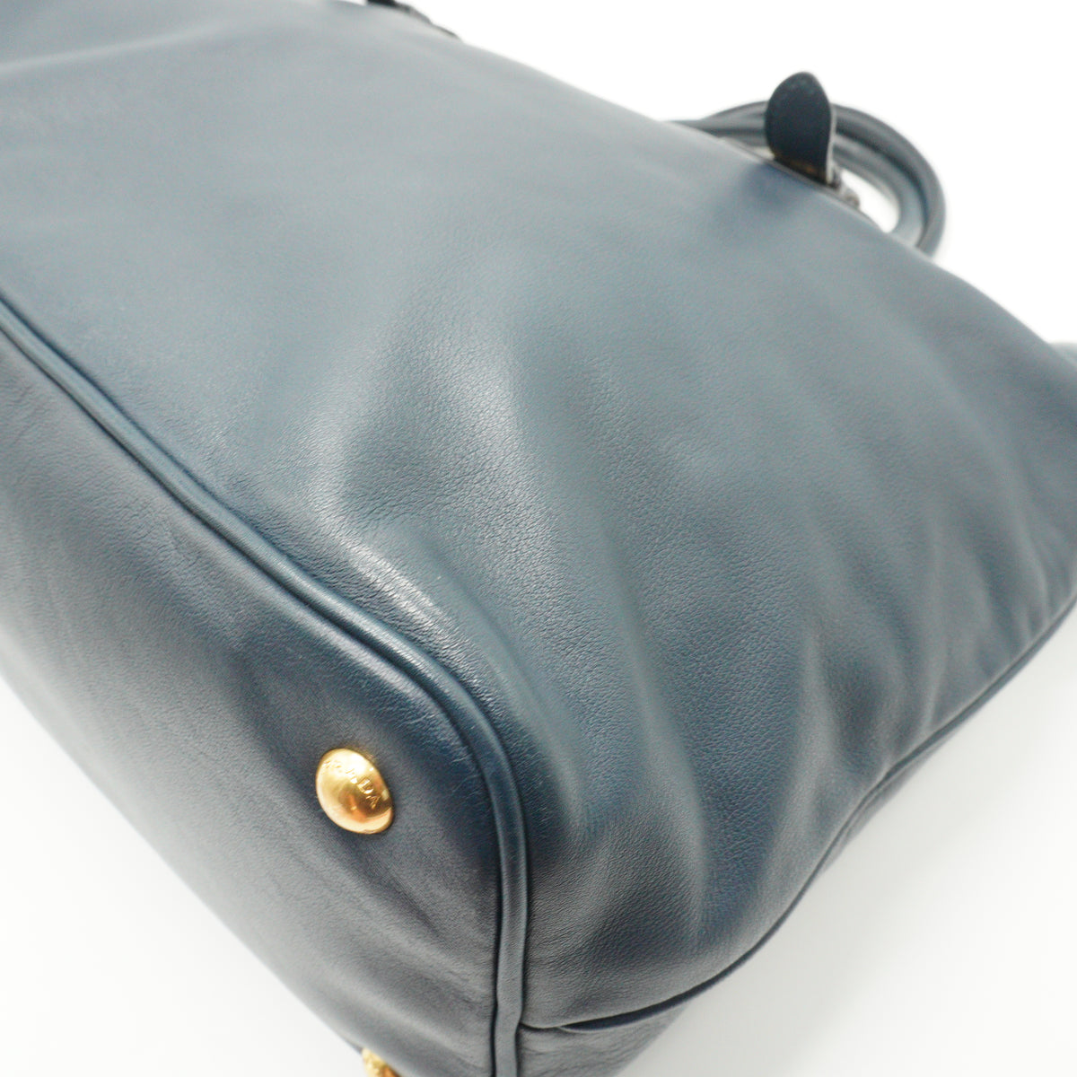 Prada Navy Blue Nylom Tote Bag GHW MEDIUM