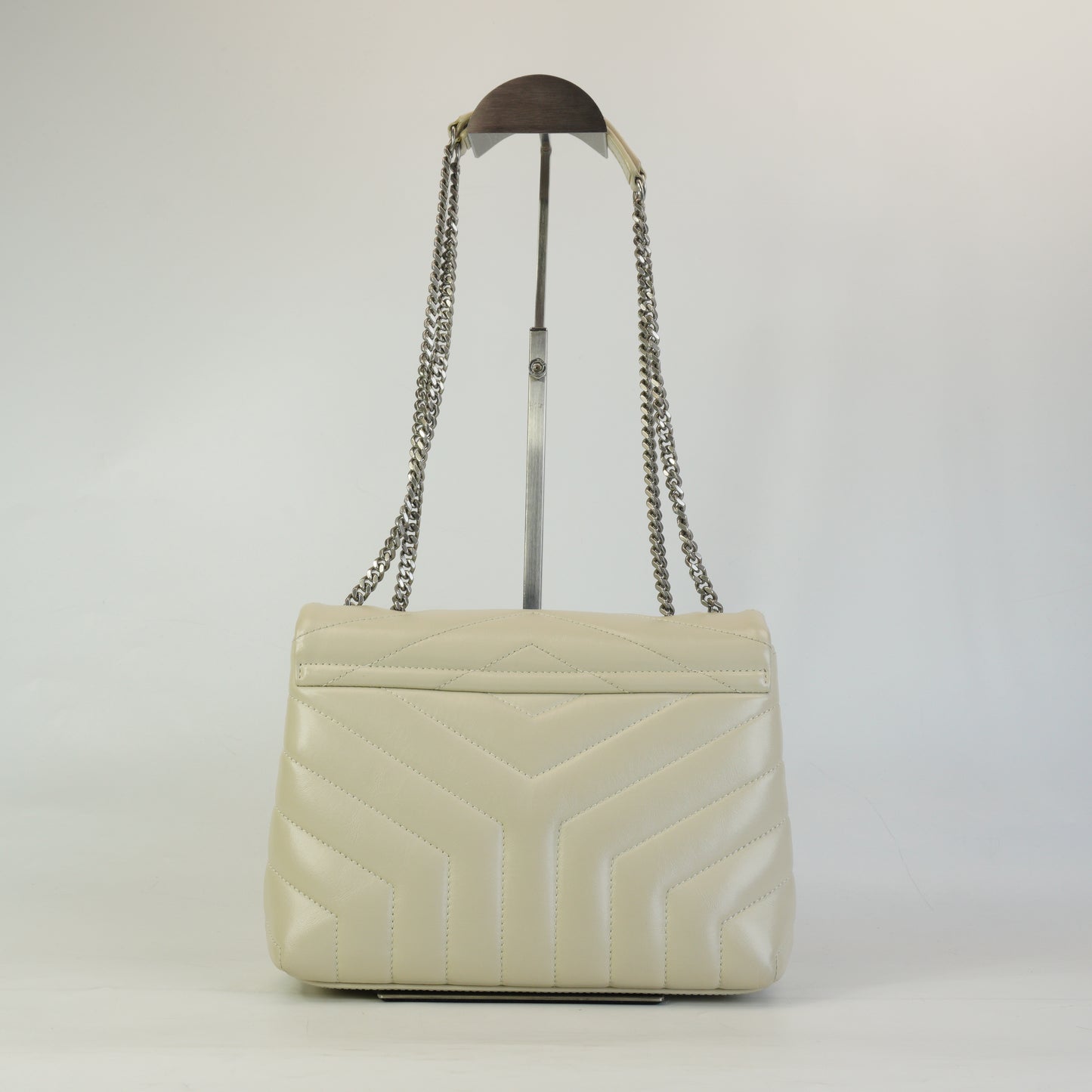 YSL	LouLou Shoulder Bag Medium White SHW