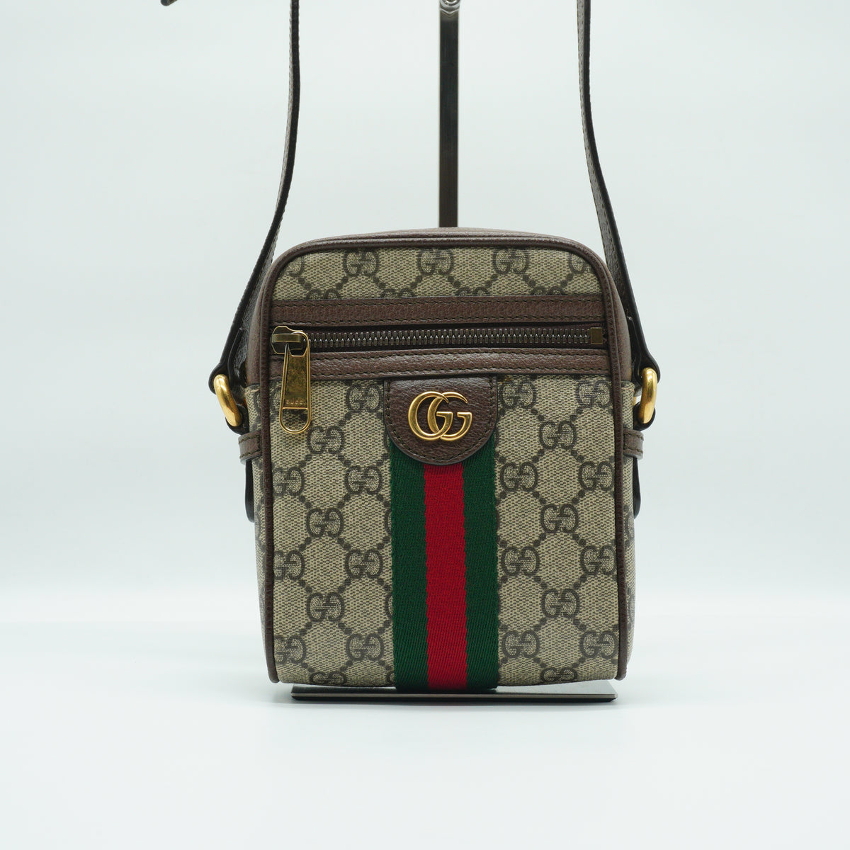 Gucci GG Supreme Ophidia Mini Messenger Bag GHW