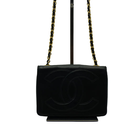 Chanel	CC Logo Hobo / Shoulder Bag Medium Black GHW