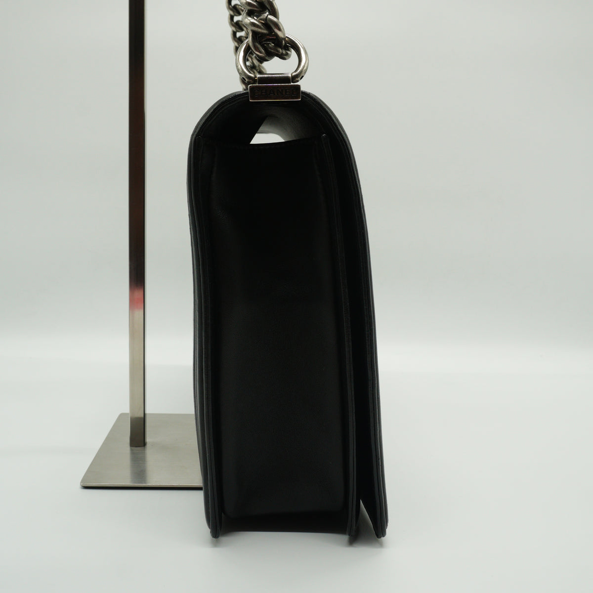 Chanel Boy Flap Bag Black Medium SHW