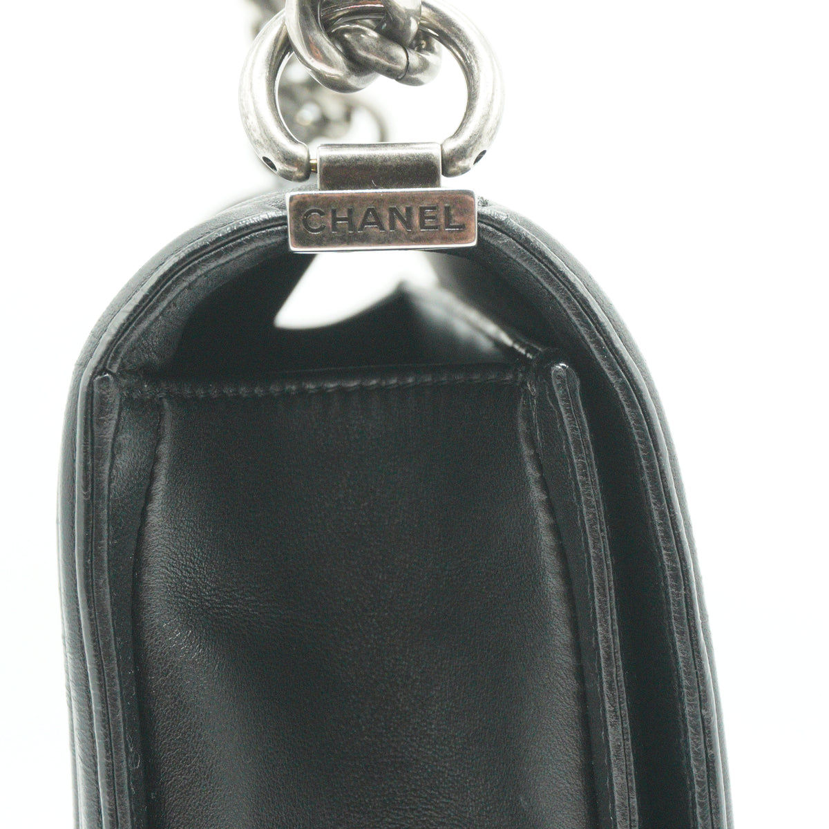 Chanel Boy Flap Bag Black Medium SHW