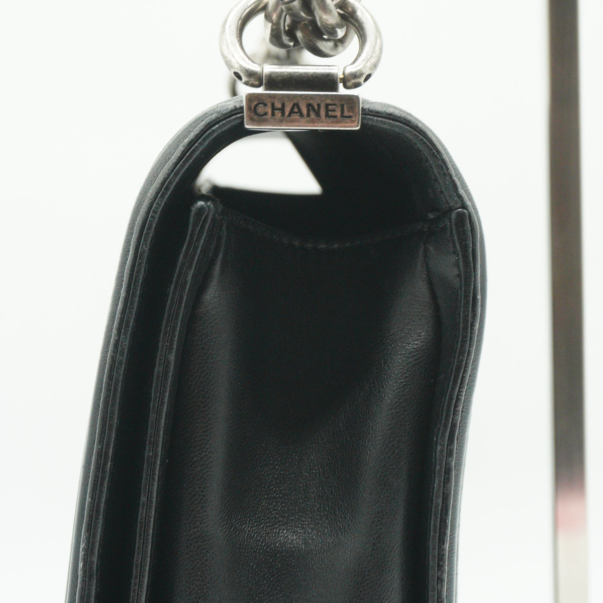 Chanel Boy Flap Bag Black Medium SHW
