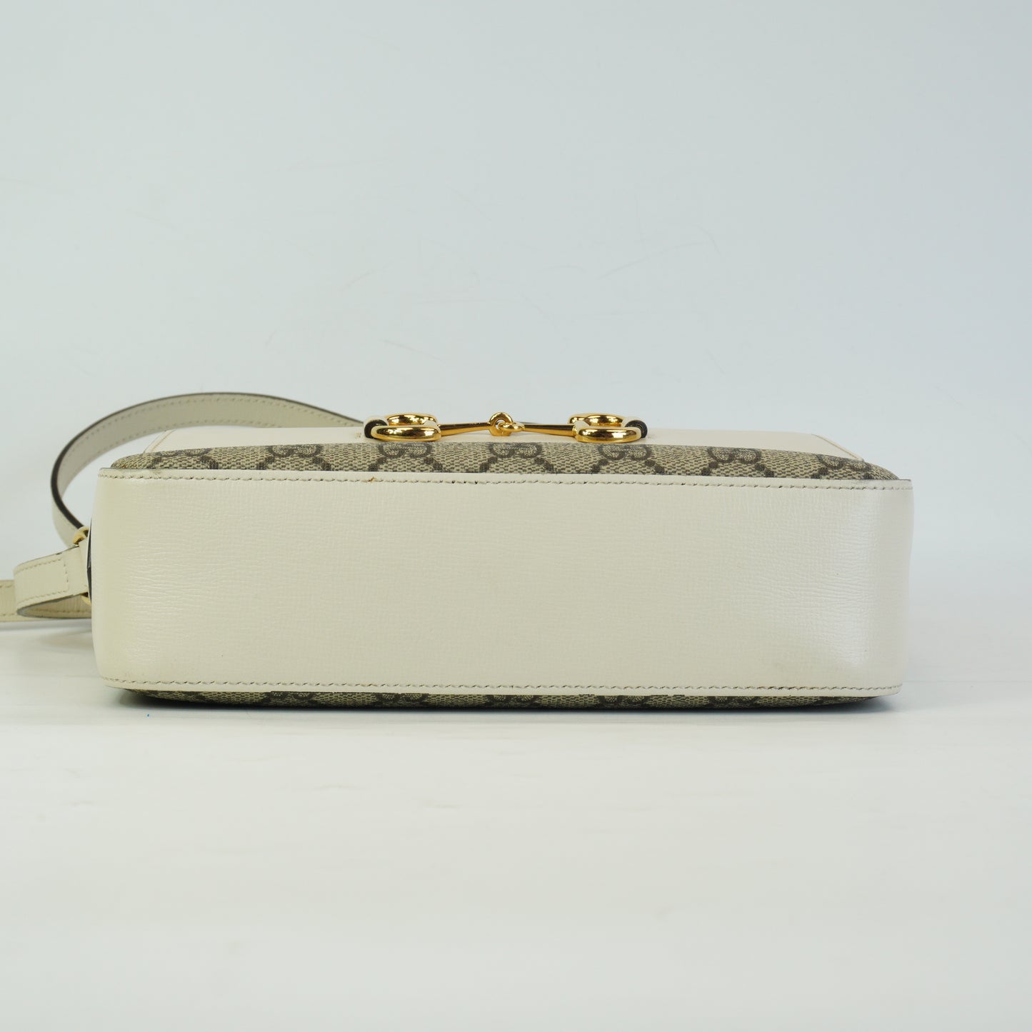 Gucci	Horsebit 1955 Camera Bag White Trims Small GHW