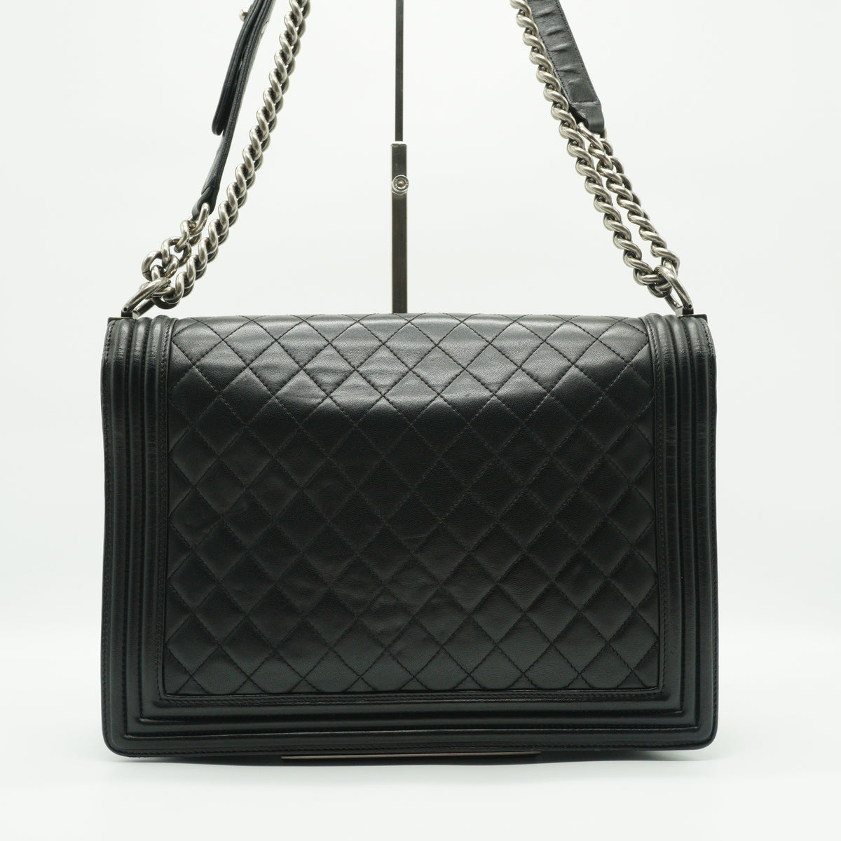 Chanel Boy Flap Bag Black Medium SHW