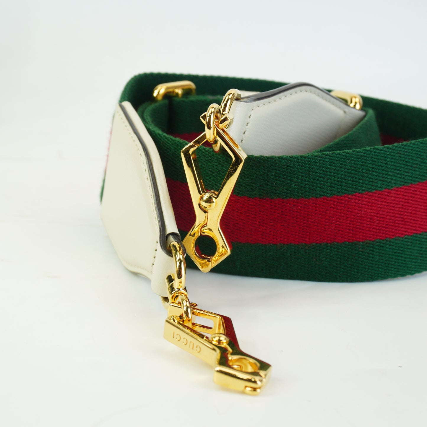 Gucci	Horsebit 1955 White Trims Mini GHW