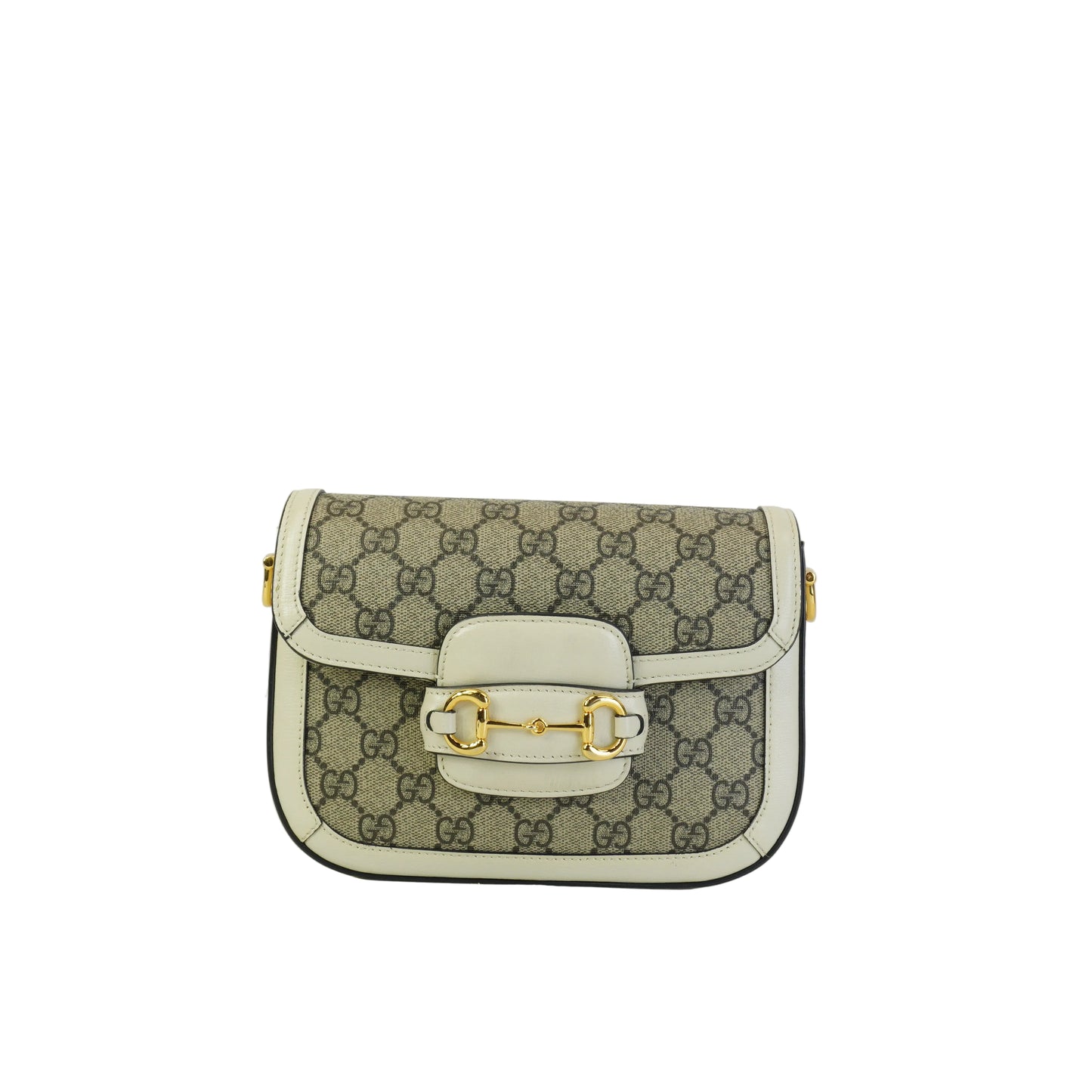 Gucci	Horsebit 1955 White Trims Mini GHW
