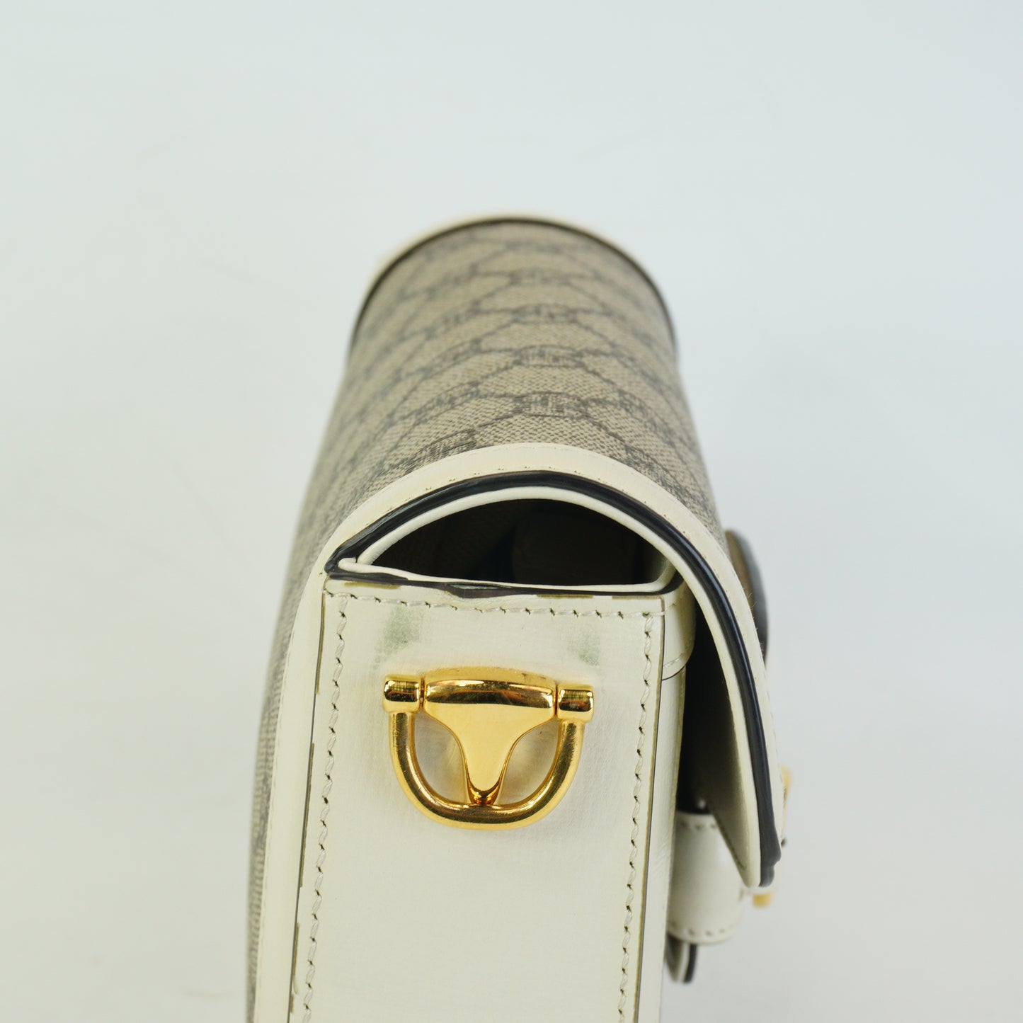 Gucci	Horsebit 1955 White Trims Mini GHW