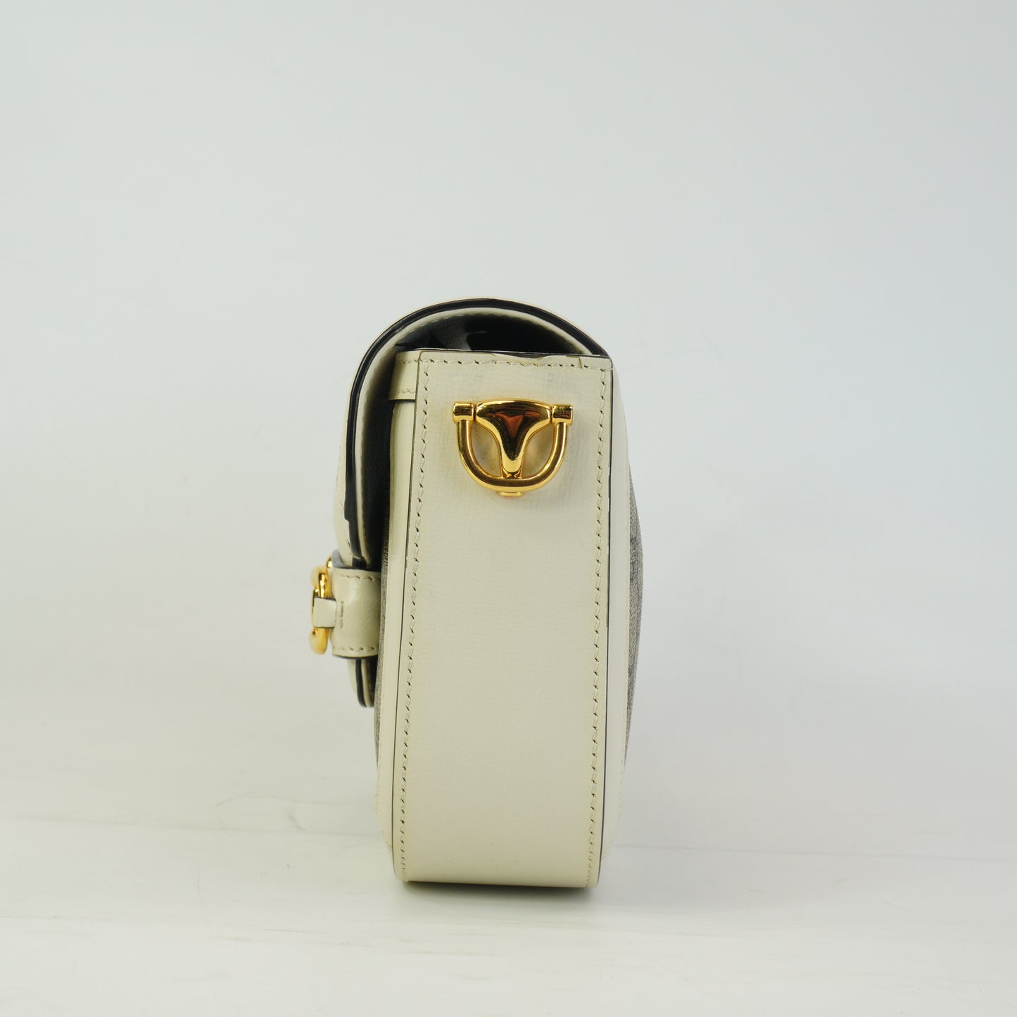 Gucci	Horsebit 1955 White Trims Mini GHW