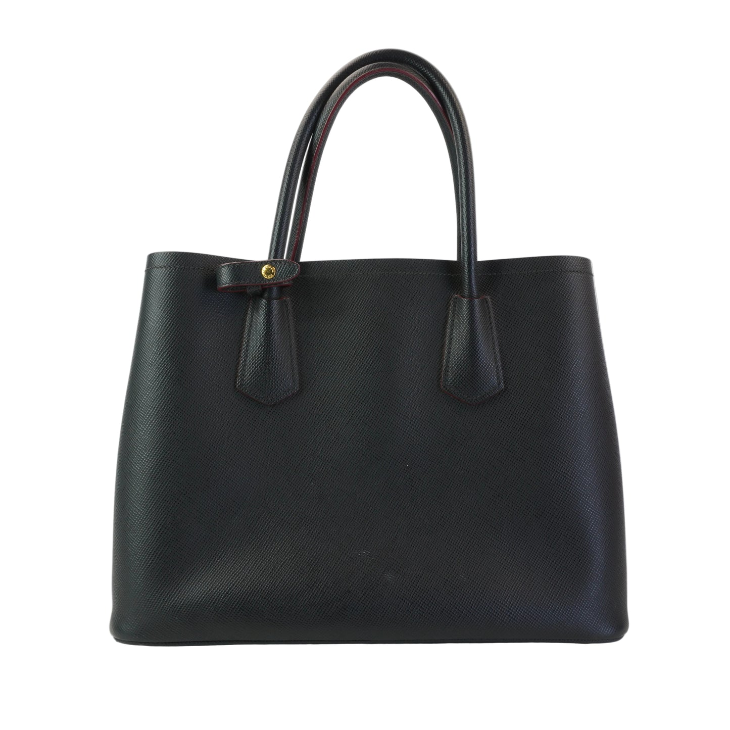 Prada Saffiano Double Bag GHW Large