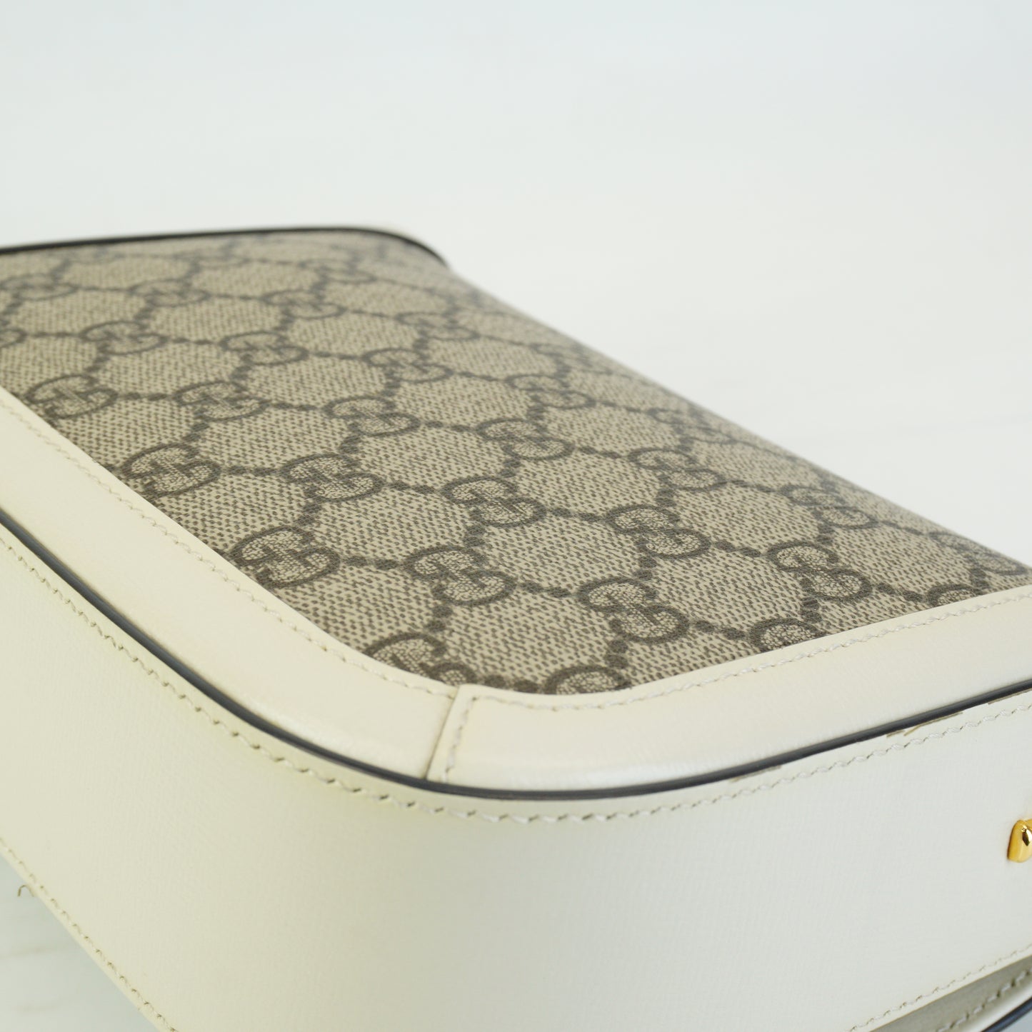 Gucci	Horsebit 1955 White Trims Mini GHW