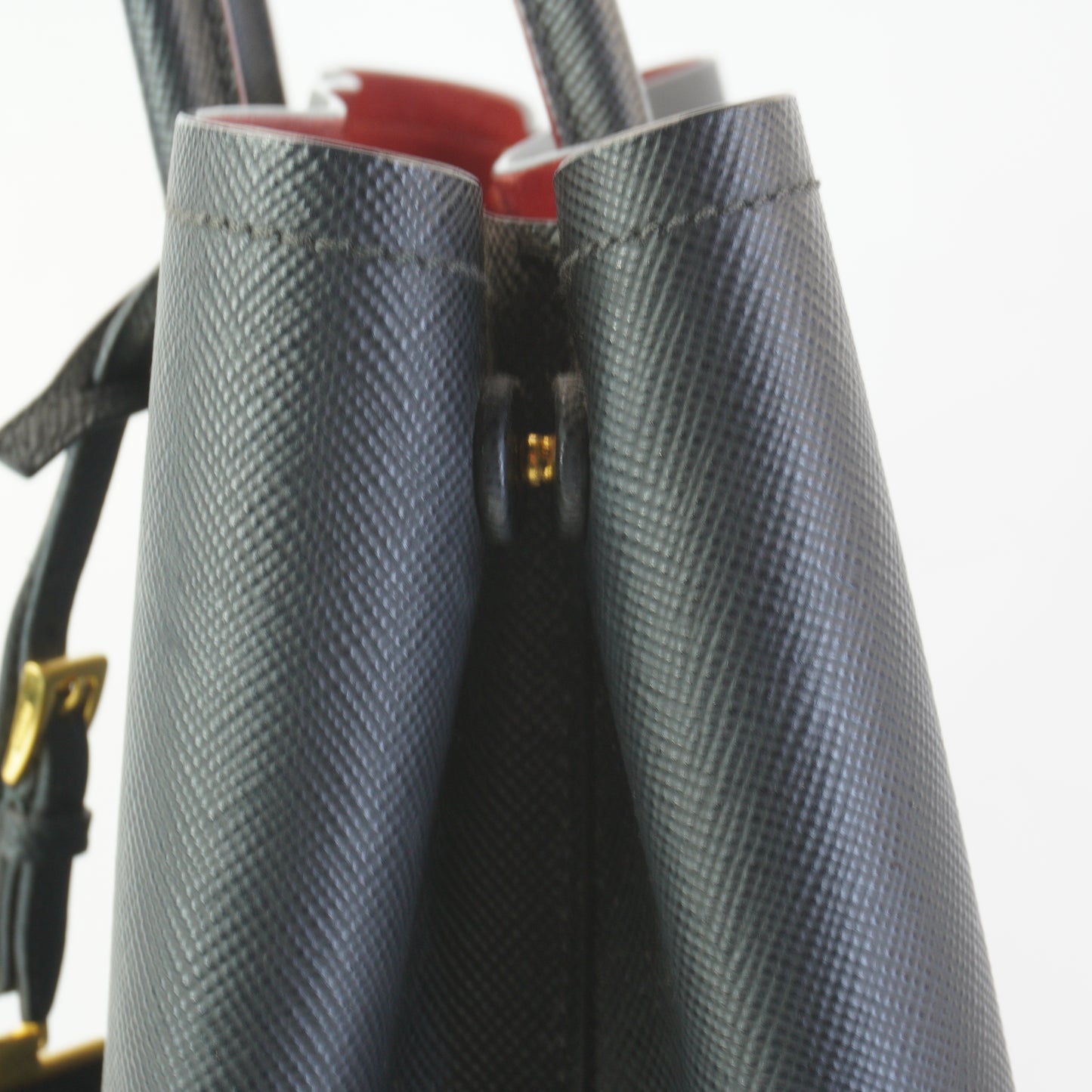 Prada Saffiano Double Bag GHW Large
