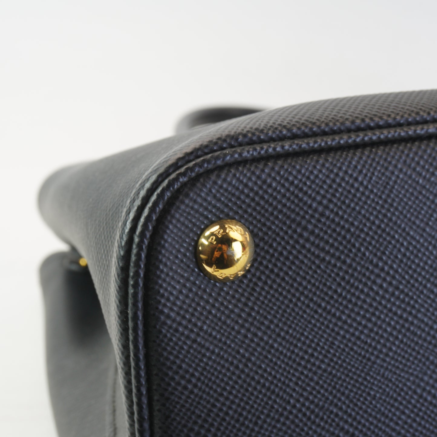 Prada Saffiano Double Bag GHW Large