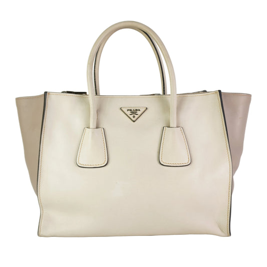 Prada Twin Pocket Tote White
