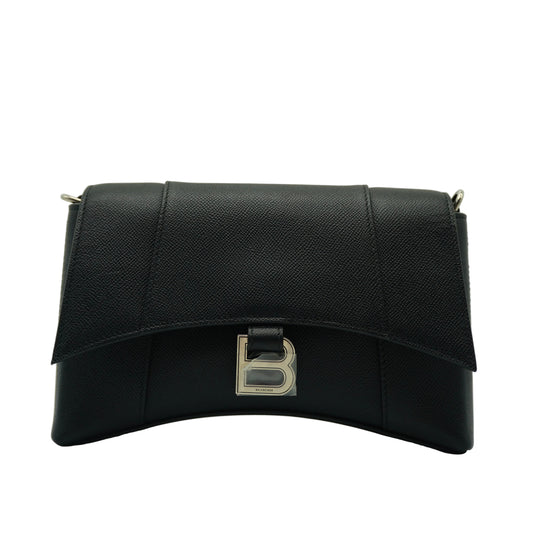 Balenciaga	Hourglass Crossbody Bag Medium Black SHW