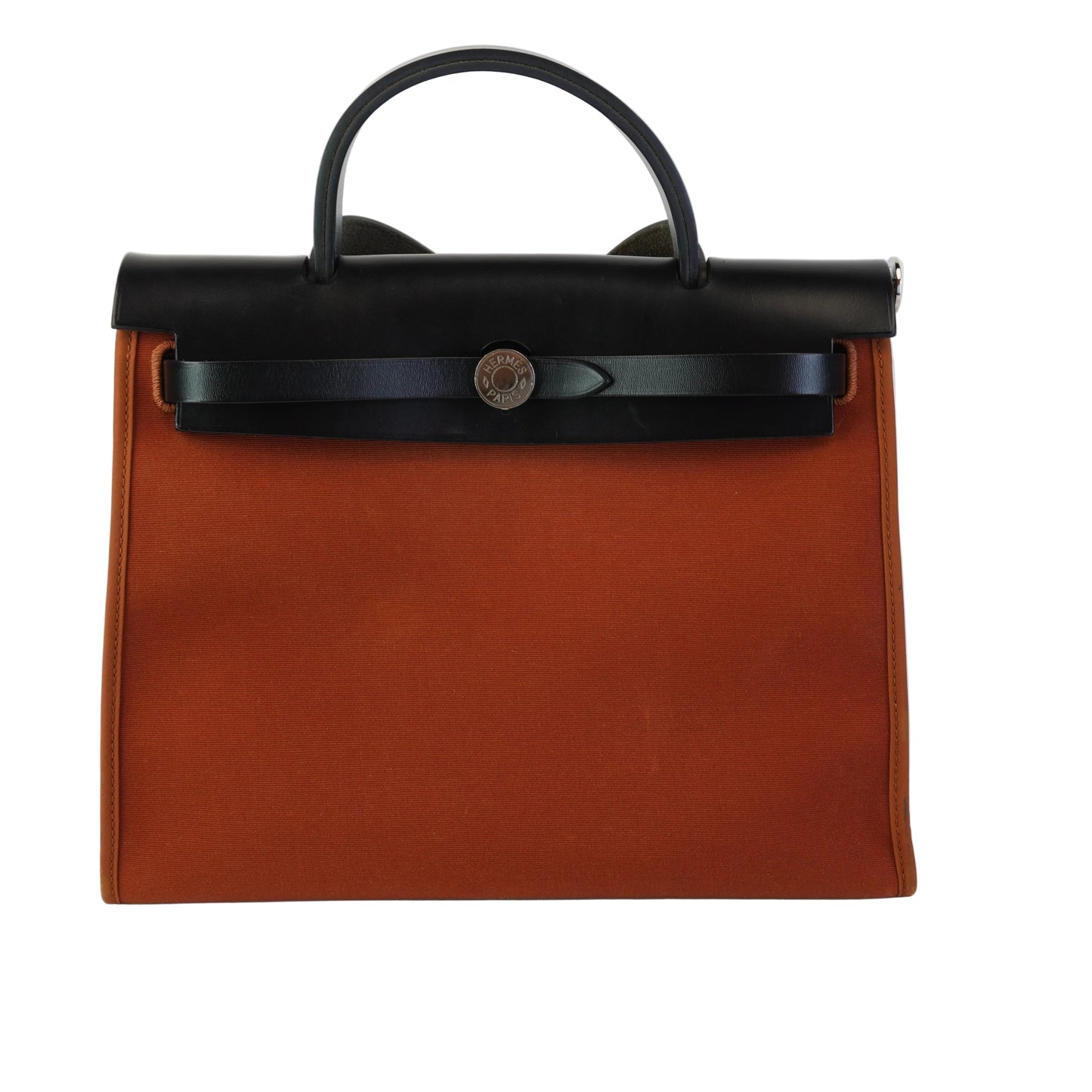 Hermes Herbag Zip 31 PM Tote Copper Orange