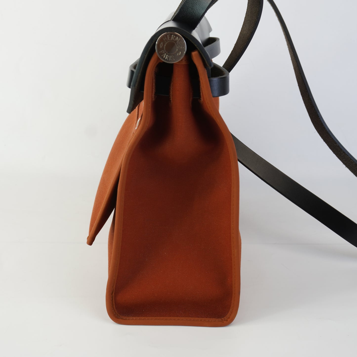 Hermes Herbag Zip 31 PM Tote Copper Orange