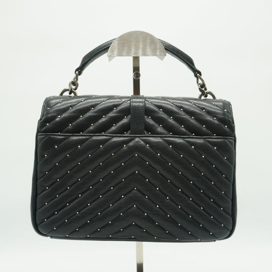 YSL College Bag Studded Small SHW