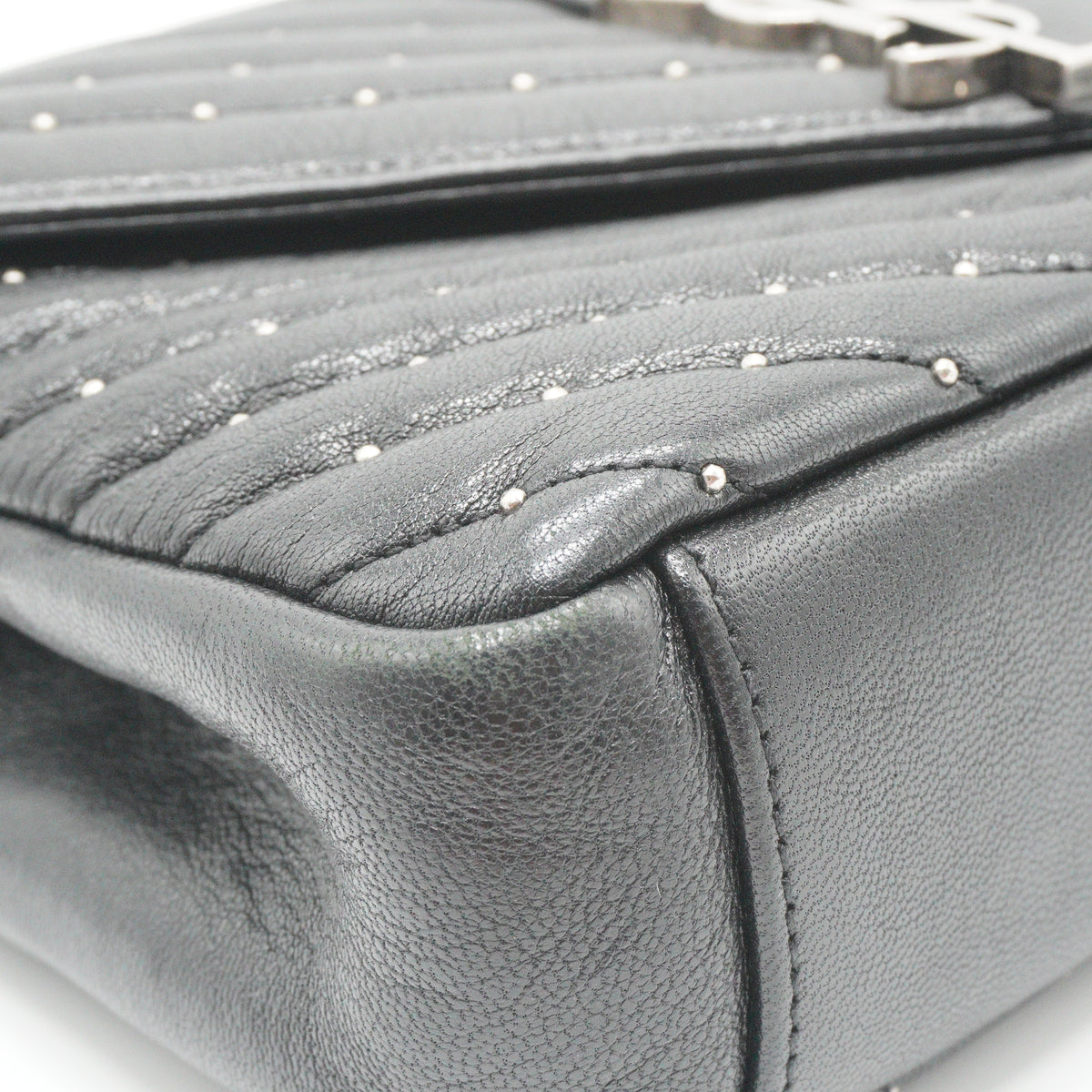 YSL College Bag Studded Small SHW