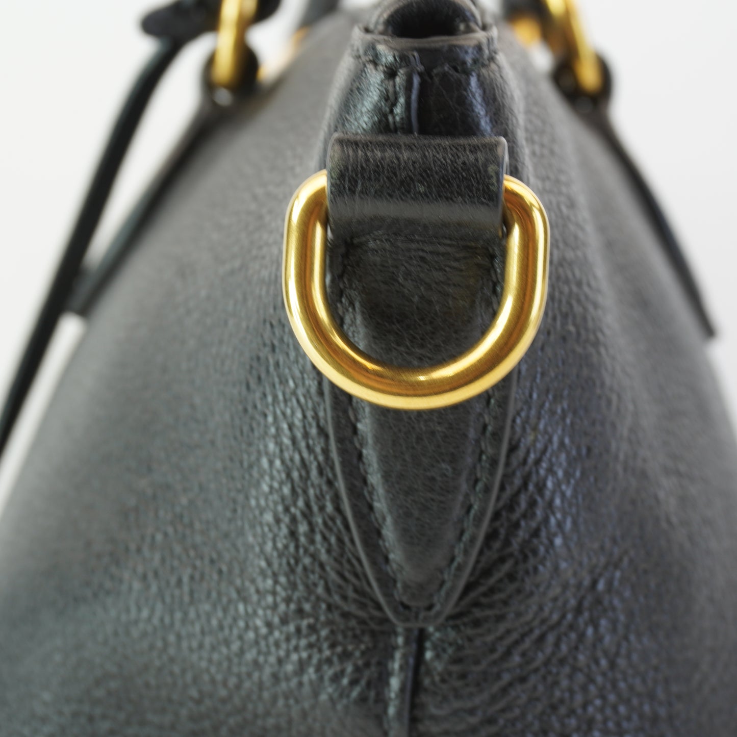 Prada Vitello Phenix Leather Top Handle Crossbody Bag