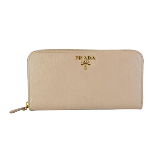 Prada Wallet Beige GHW