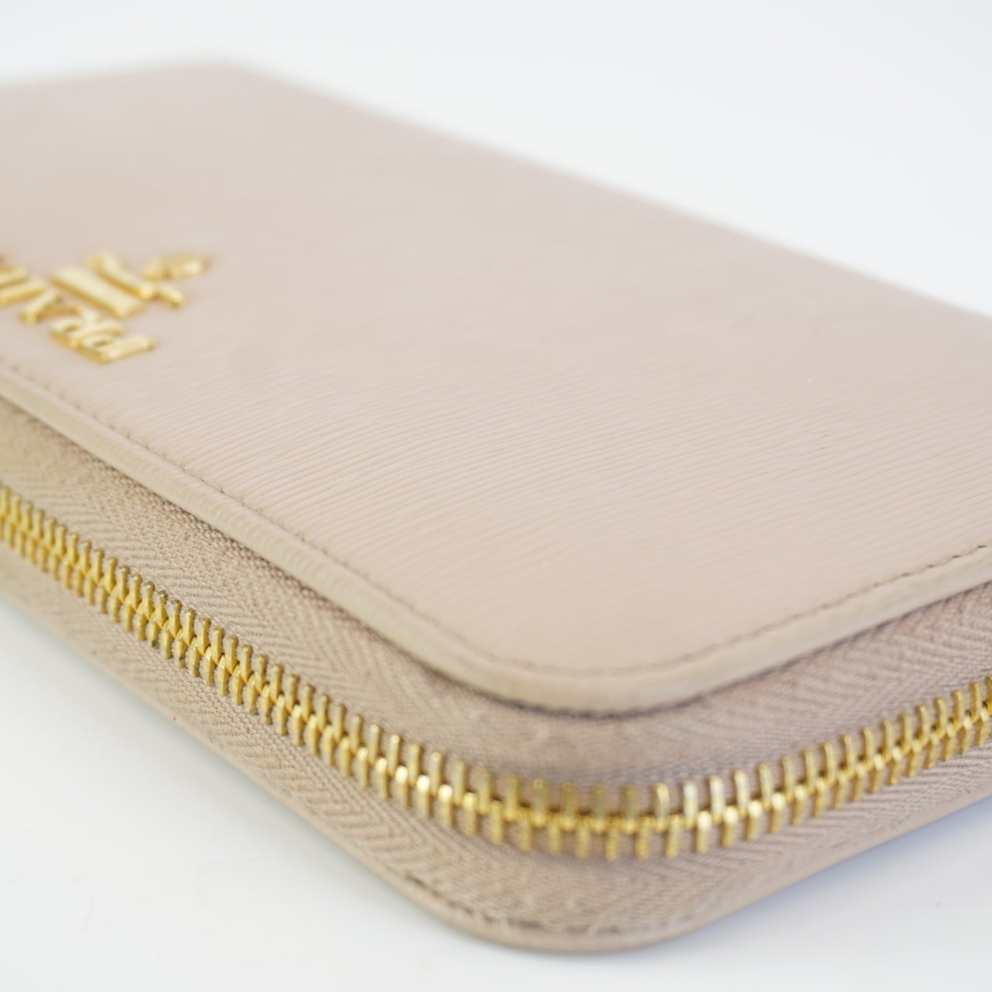 Prada Wallet Beige GHW