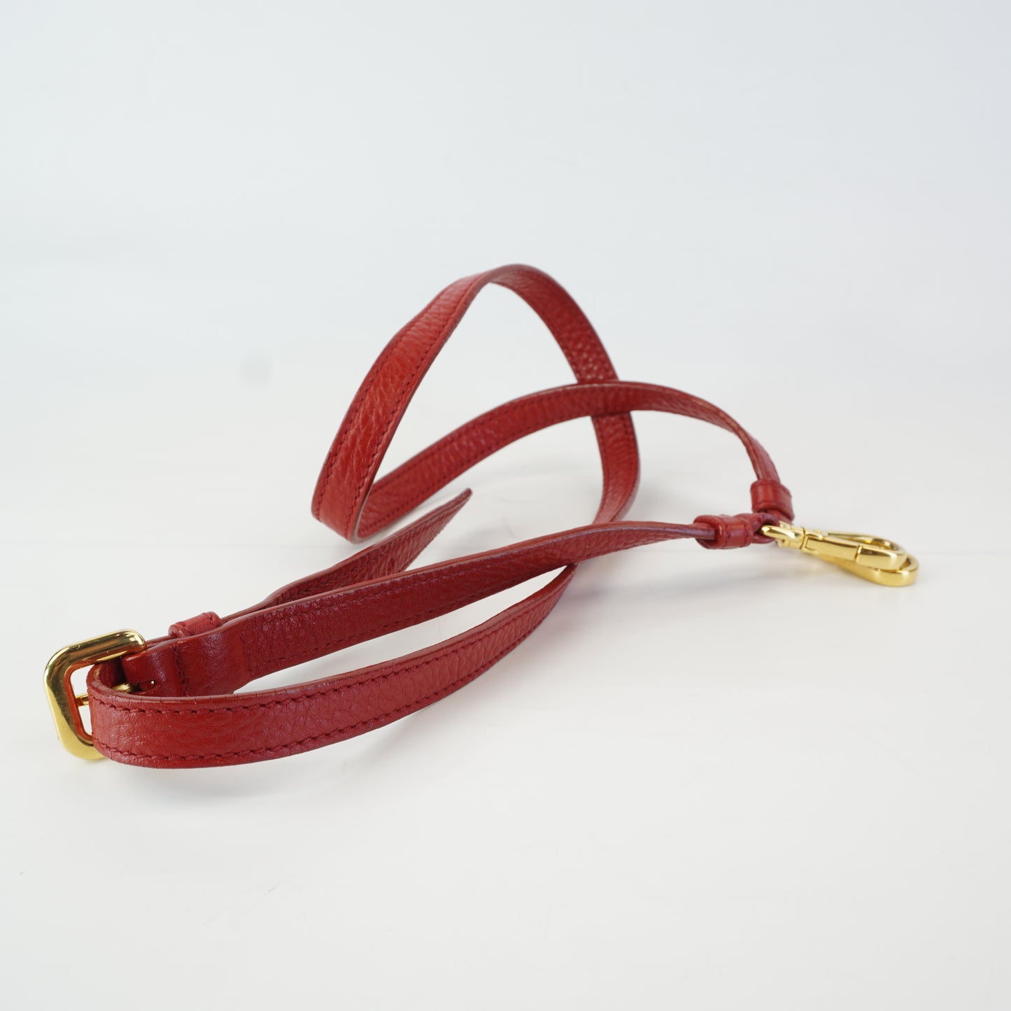 Prada Vitello Daino Red