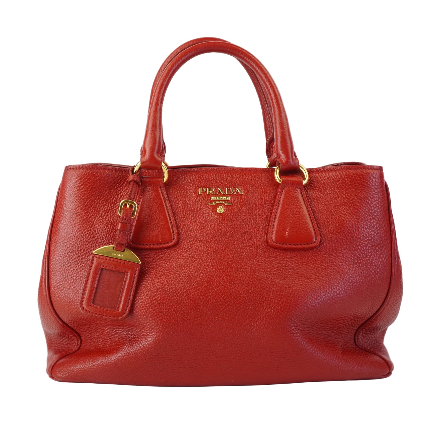Prada Vitello Daino Red