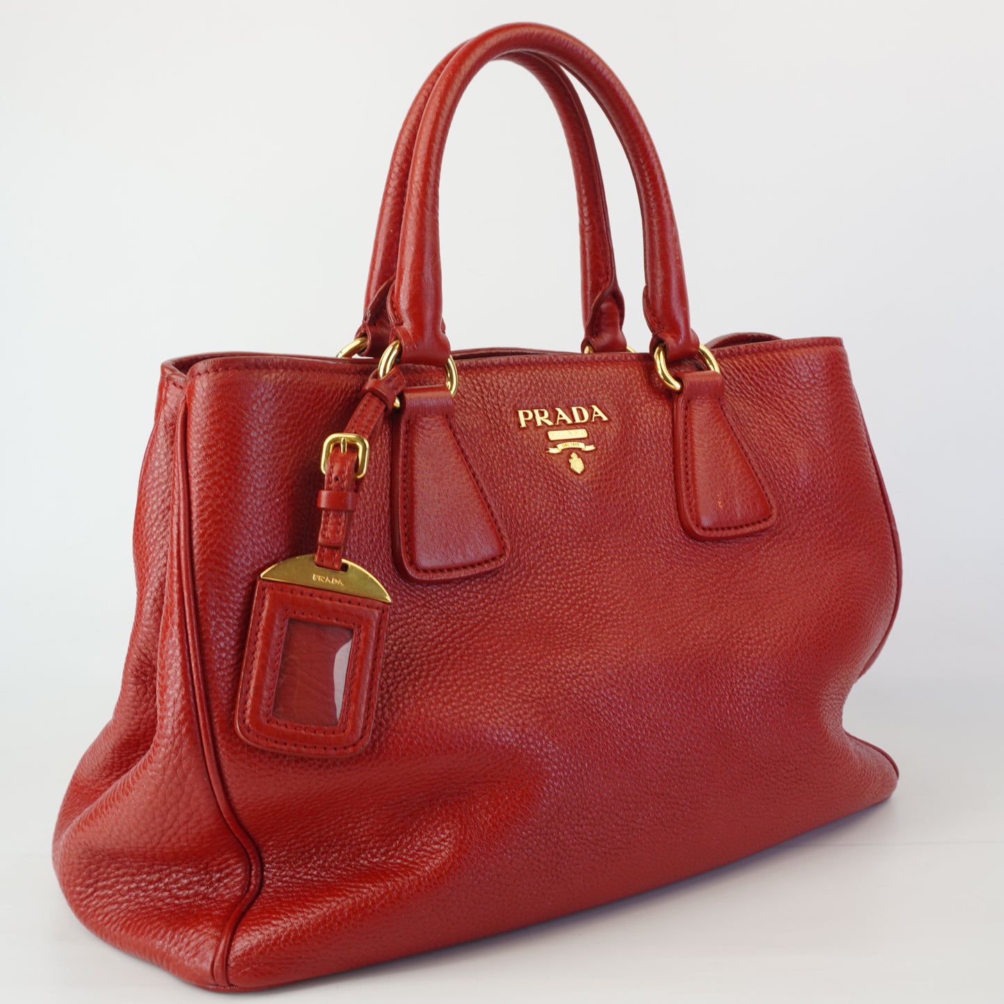 Prada Vitello Daino Red