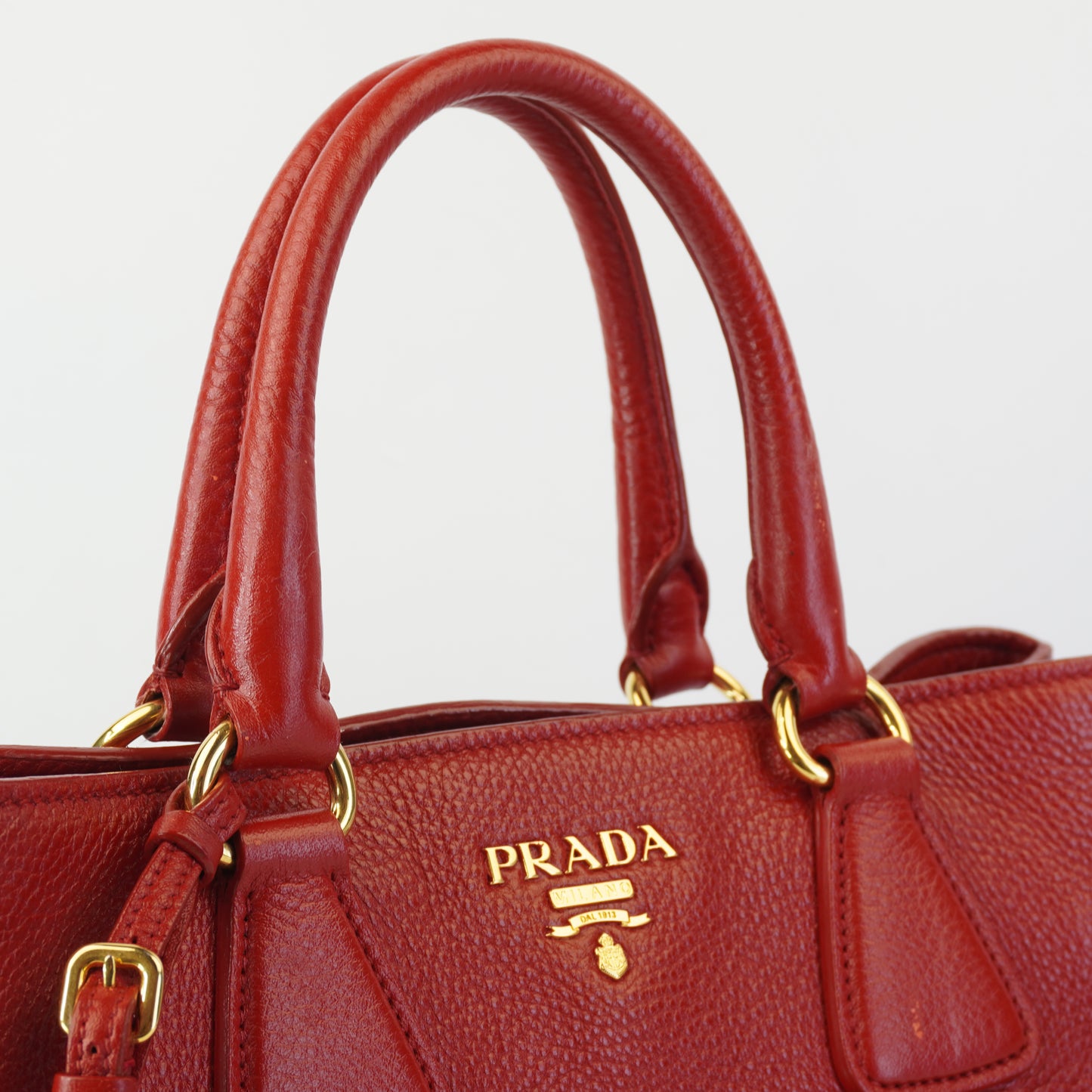 Prada Vitello Daino Red
