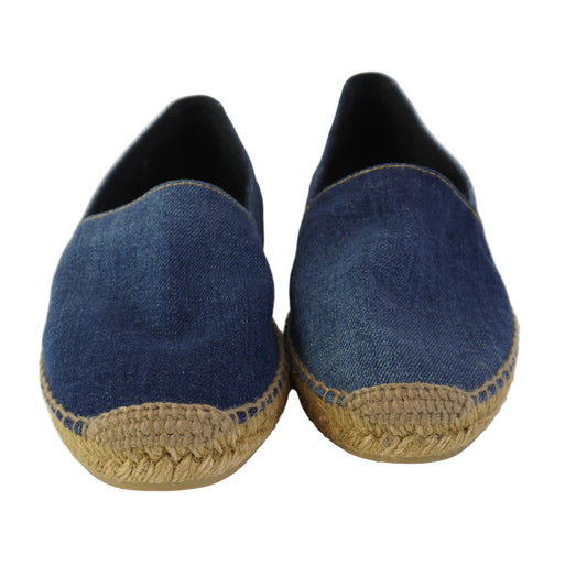 YSL	Blue Denim Espadrilles size 40
